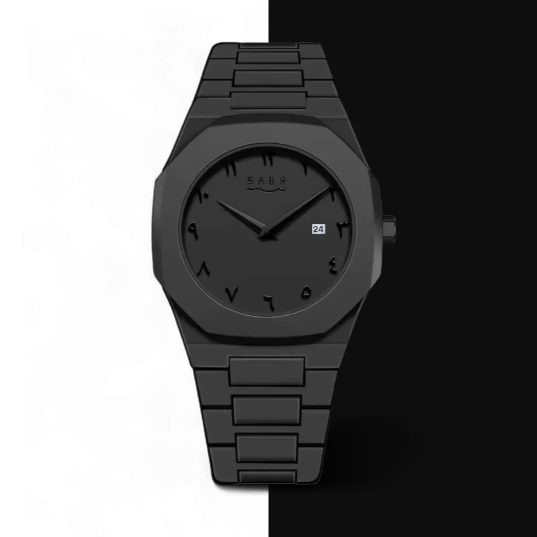 Arabic Black Aura Watch – Premium Luxury Timepiece with Arabic Dial & Elegant Black Finish