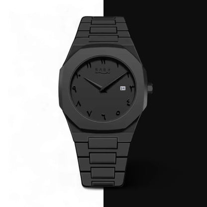 Arabic Black Aura Watch – Premium Luxury Timepiece with Arabic Dial & Elegant Black Finish